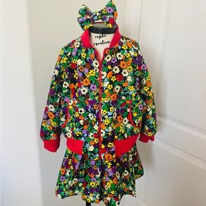 Reversible Ankara print bomber jackets